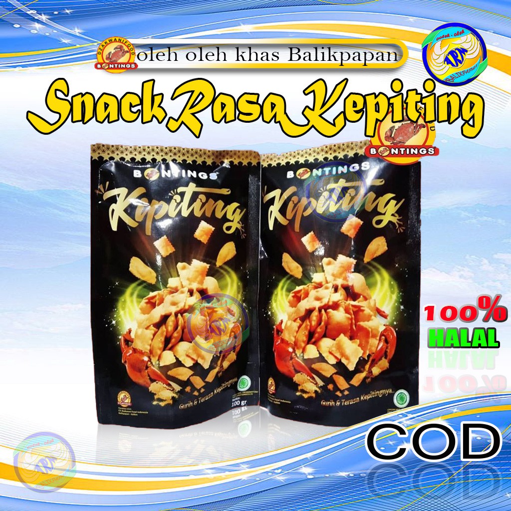 

snack cemilan olahan kepiting makanan ringgan sehat bergizi olahan bontings