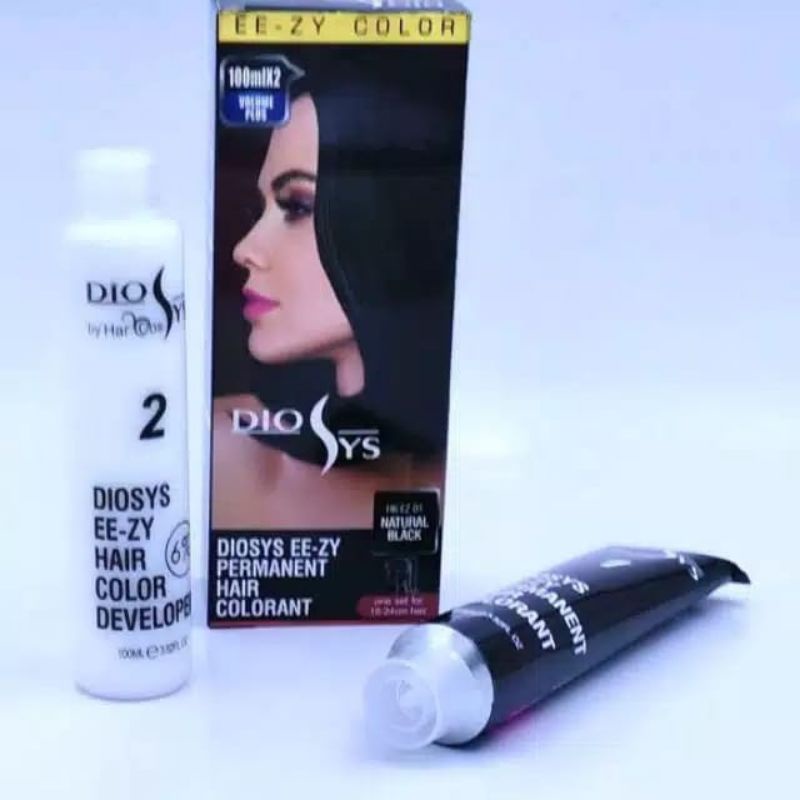 Diosys hair color/ cat rambut diosys 100ml col. Natural Black