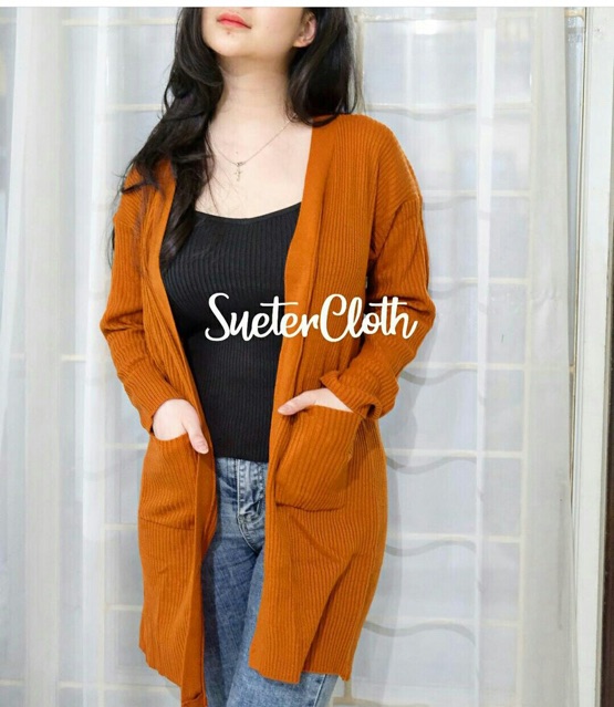 LastStok CARDIGAN BELLE LONG SAKU RAJUT