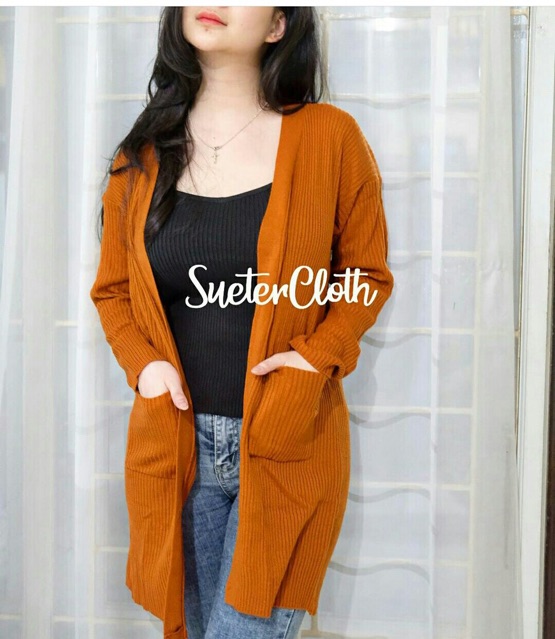 LastStok CARDIGAN BELLE LONG SAKU RAJUT