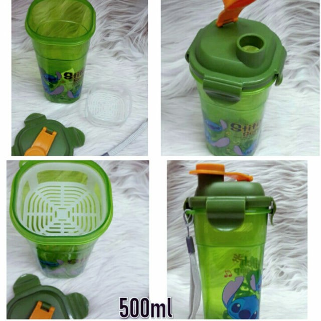 

Botol Stitch ada saringan buat teh dll anti tumpah