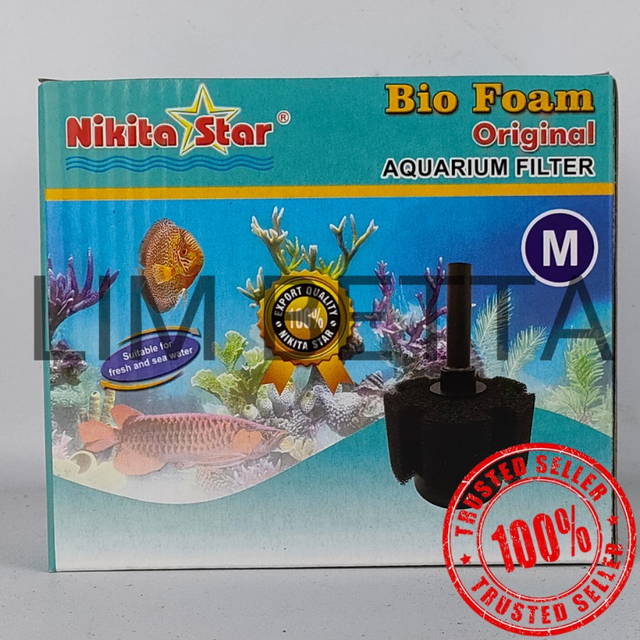 Bio Foam Filter Size M / Bio Sponge filter Aquarium / Biofoam Nikita M