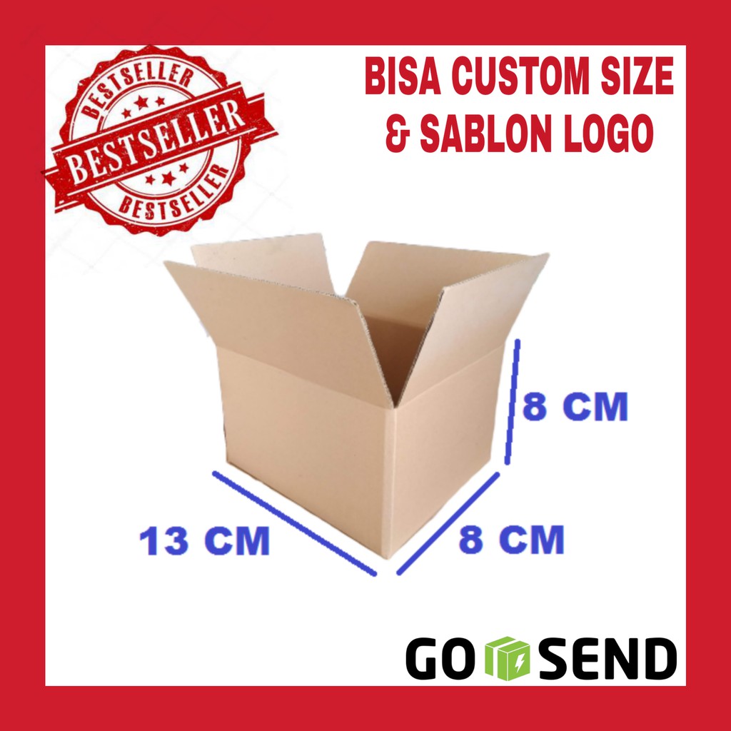 

Karton box 13*8*8 CM Carton Box Kardus Polos SINGLE WALL