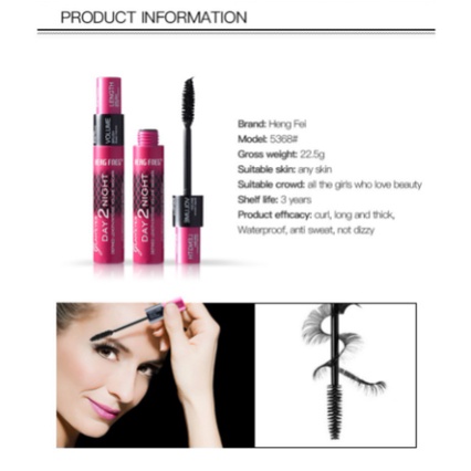 HENGFEI Waterproof Sweat-Proof Long-Lasting Thick Mascara No Blooming And Curlin LS 5368