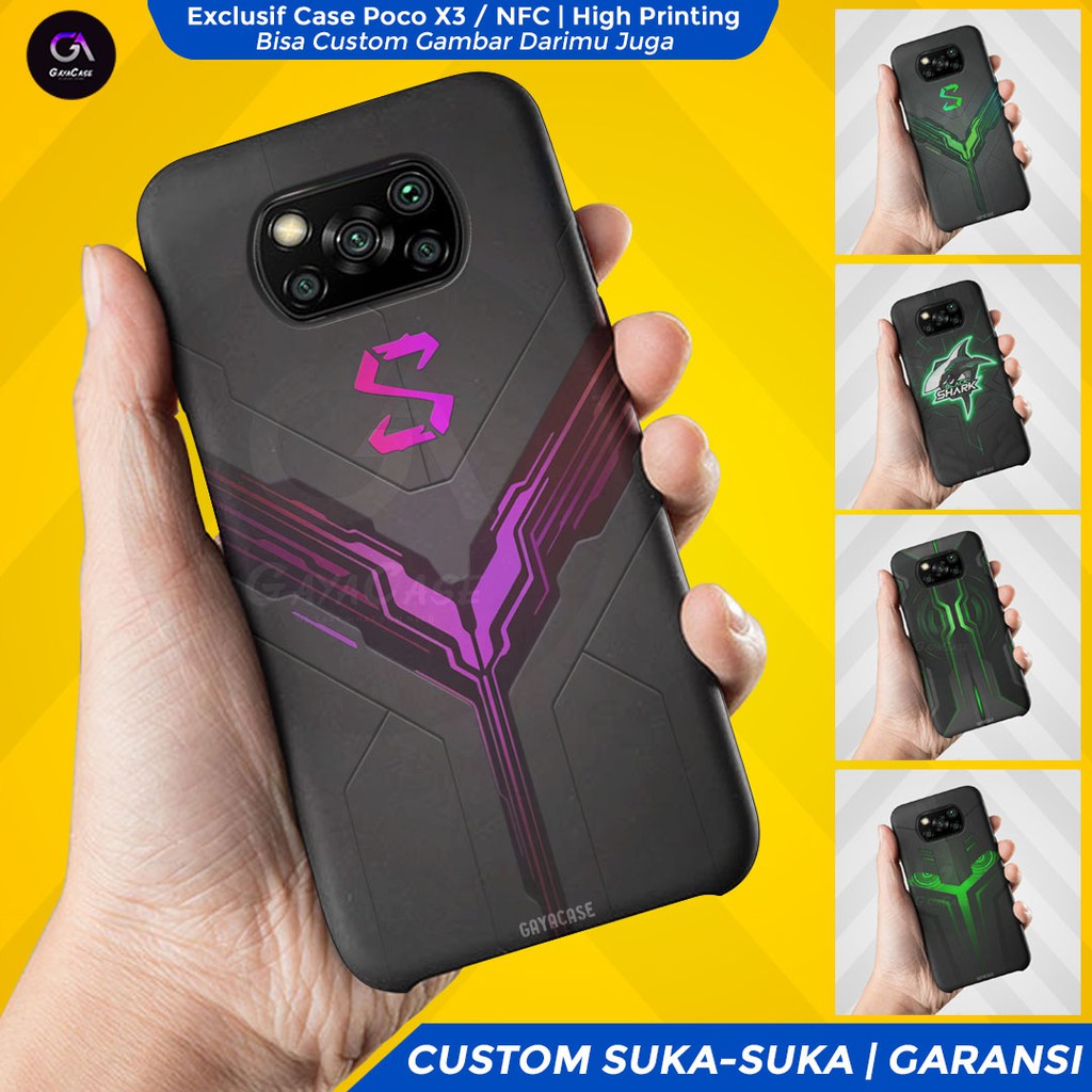 Custom Case Casing Hp Xiaomi Poco X3 X3 Pro Pocophone X3 Nfc Black 0279