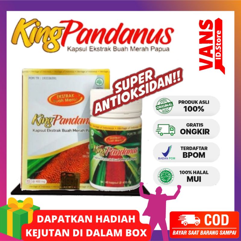 king pandanus kapsul ekstrak buah merah Papua asli