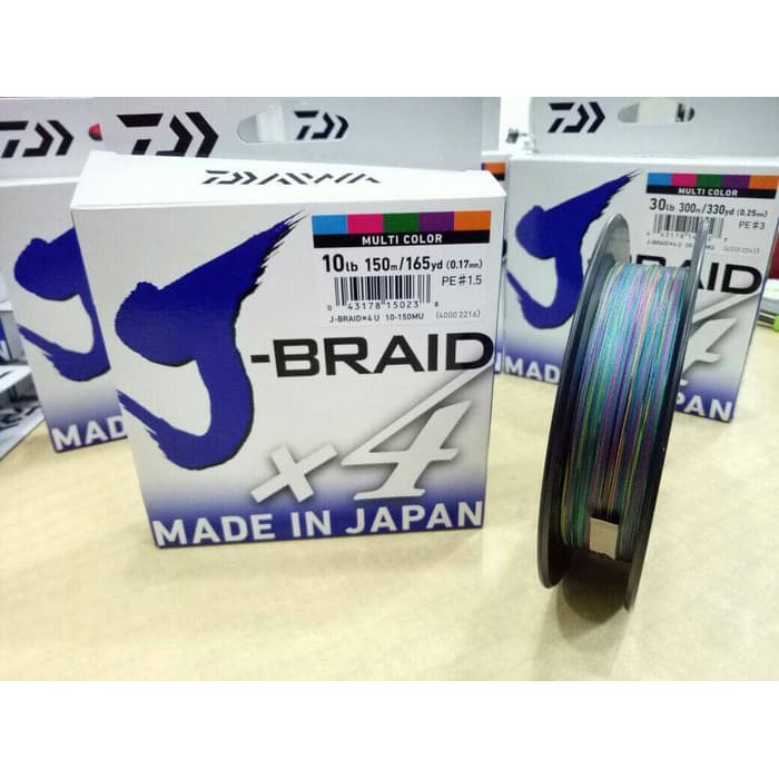 Terlaris  Senar PE Daiwa J Braid X4 PE 1 5   150 Meter