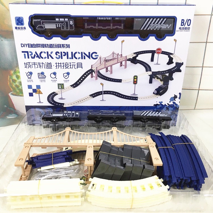 [Js18](331-6)Mainan Kereta Api  3 Gerbong Rail 4.5 Meter / Mainan Anak Kereta Api / Tra