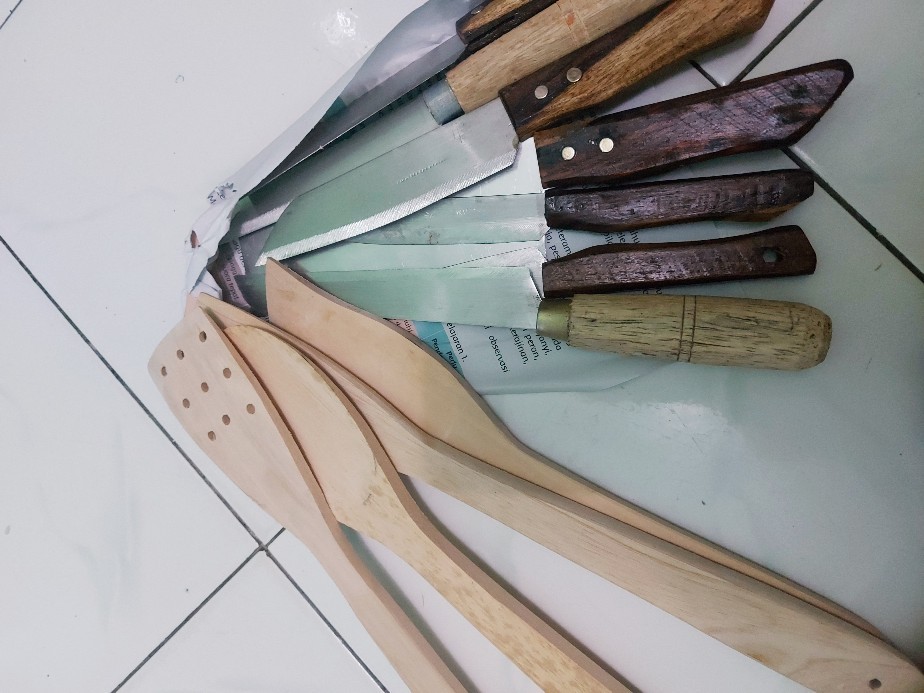 Pisau Dapur Perlengkapan Dapur 10pcs Set Paket Pisau Dapur Telenan Tajam Murah