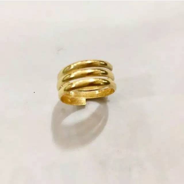 Cincin Kawat Selisih  Emas Asli 24K. Kadar 999,9%.
