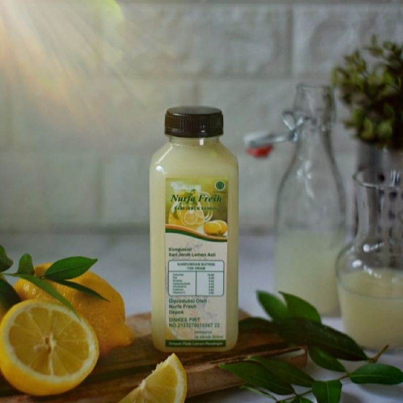 

Sari jeruk lemon (Nurfa Fresh) 500ml kemasan botol