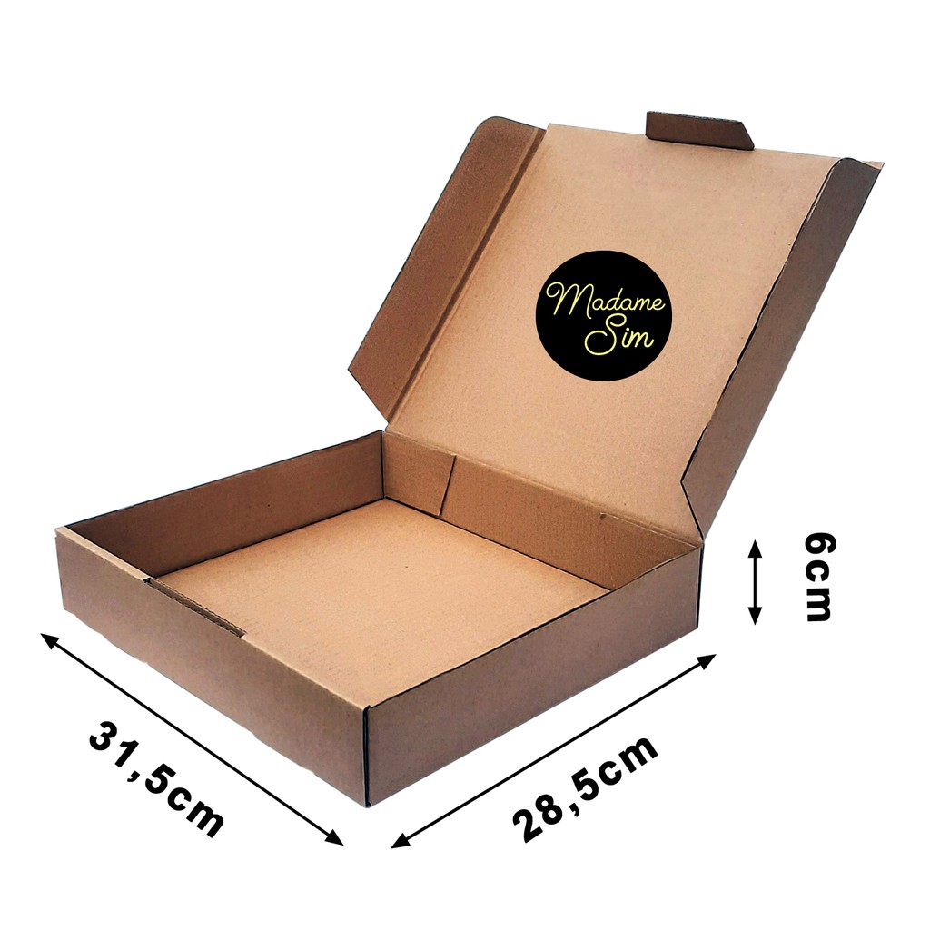 

KOTAK PIZZA - GIFT BOX - DUS BROWNIES 31x28x6 (ISI : 10 PCS)