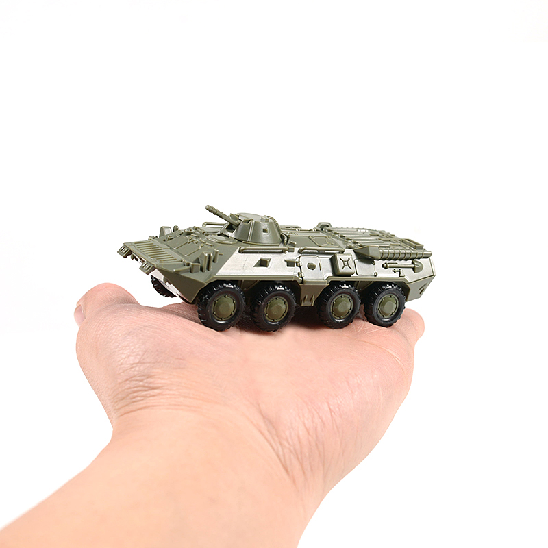 Miniatur Mobil SU Soviet BTR80 Armored 4D Skala 1 / 72 Bahan Alloy Untuk Mainan / Koleksi