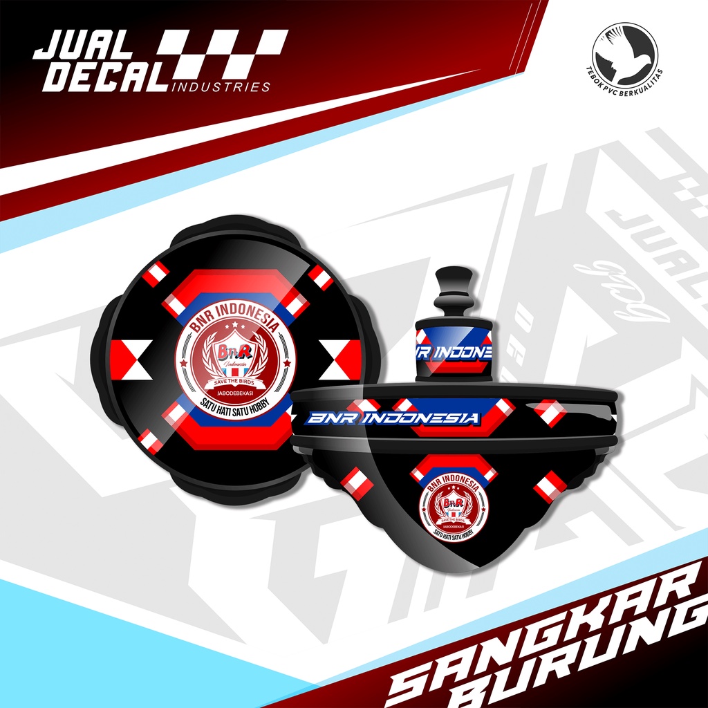 Stiker Tebok BNR COMMUNITY Decal Sangkar Burung Lovebird New Kandang Bulat Love Bird 30 31 32 33 cm 