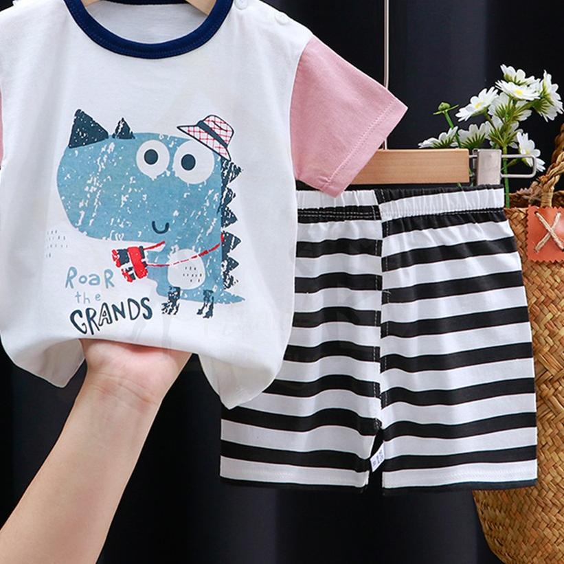 ☋ RG - Setelan Baju Anak Usia 2 - 3 Tahun / Set Baju Anak - Motif Karakter / Anak ♖