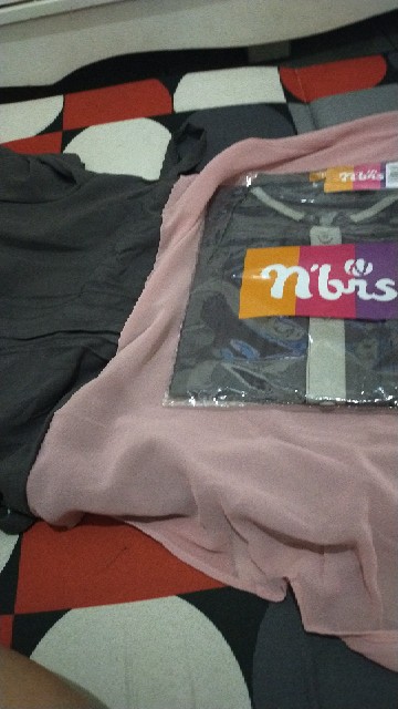 New Sarimbit Couple Terbaru 2021 Muslim Modern Polos Nibras Nbrs Sarimbit Fayes Dark Grey