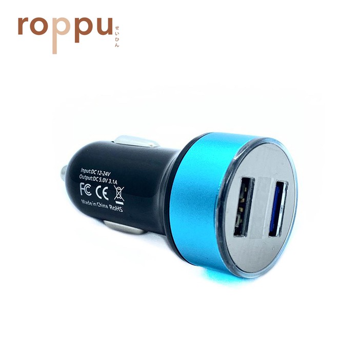 (2 pcs ) Roppu Car Charger, 2 USB Smart Port Car Charger Adapter for Phone,iPad,and Tablet Universal