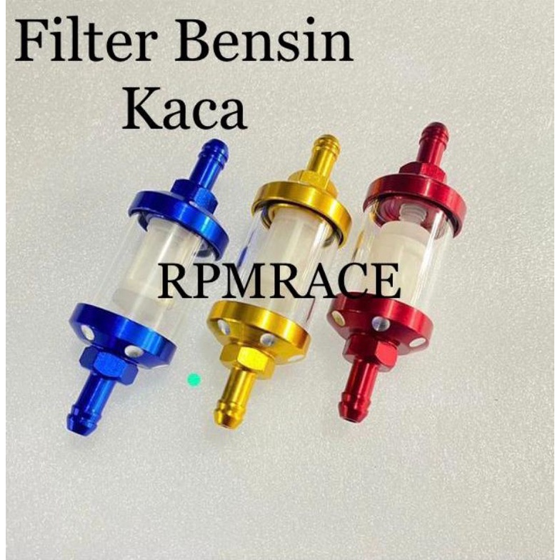 Saringan Bensin CNC Filter Kaca Universal Semua Motor