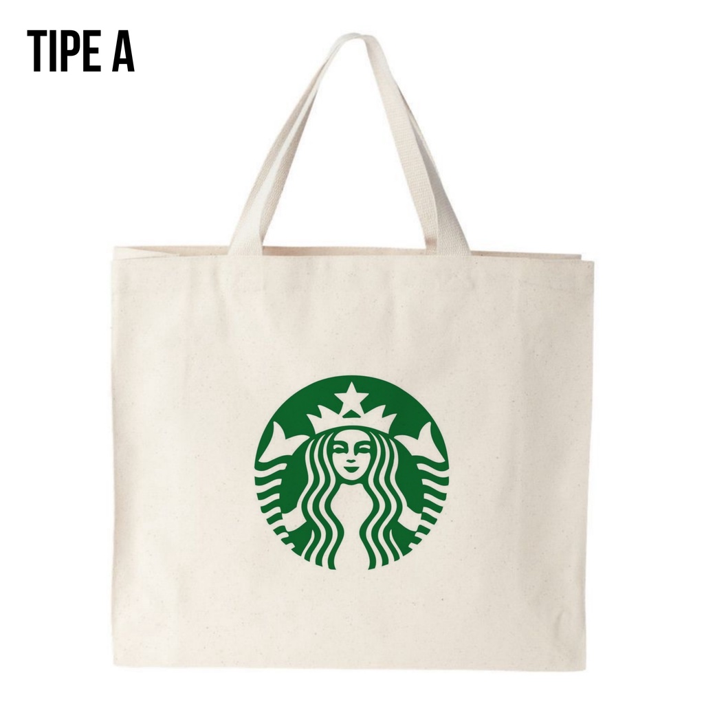 Tote Bag Canvas STARBCK B / Tas Nudie Canvas / Tote Bag Kanvas / TIPE A