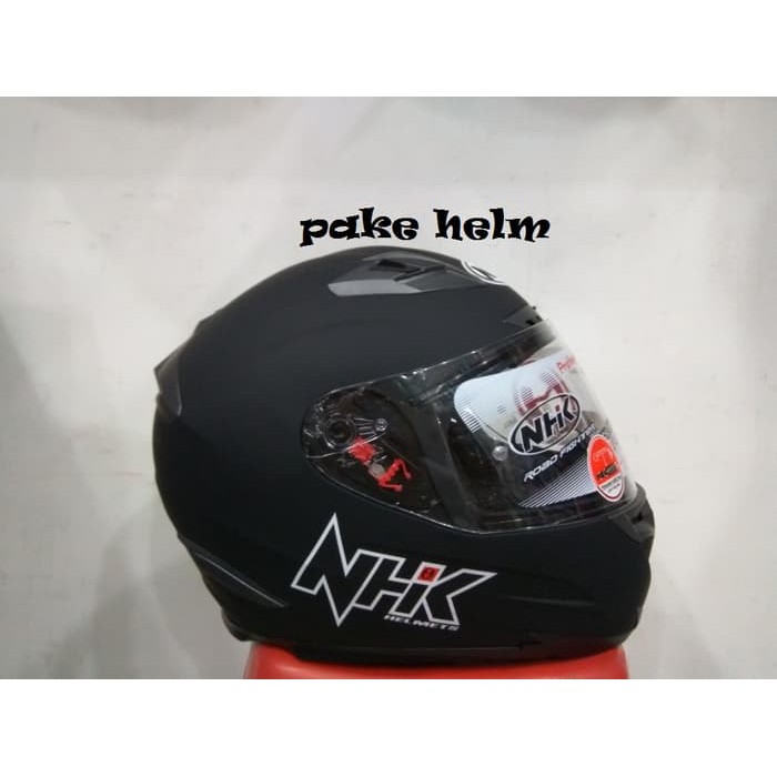 HELM NHK RX 9 SOLID HITAM DOFF FULL FACE RX9 Murah