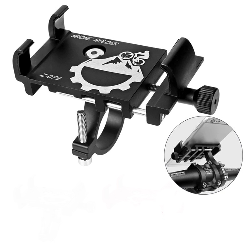 Bicycle Bike Mount Smartphone Holder Sepeda - Z-072 - Black