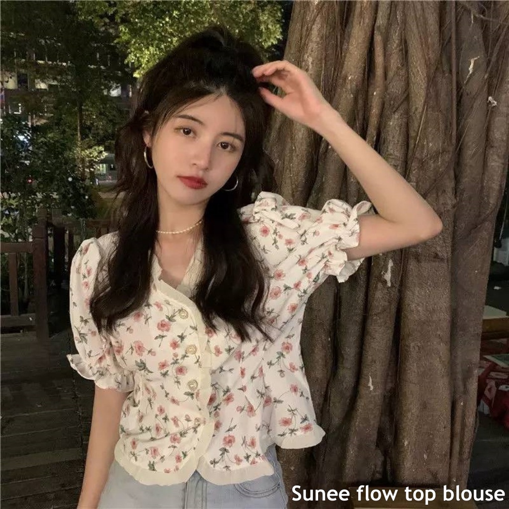 Sunee flow top blouse - Thejanclothes