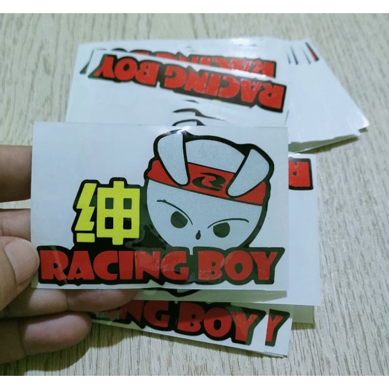 Sticker racing boy stiker cutting