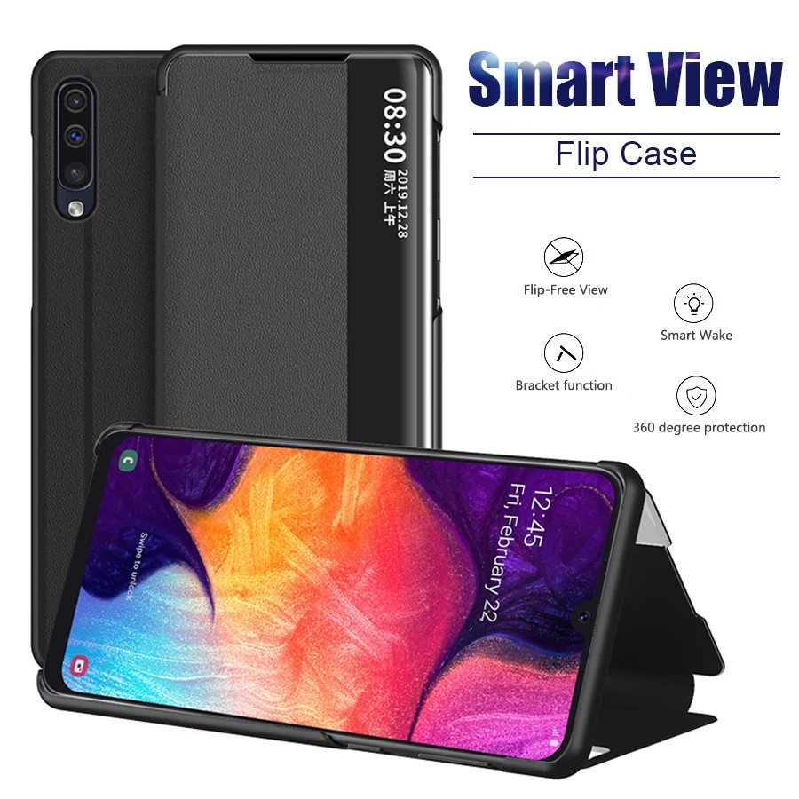 FLIP SMART MIRROR CASE COVER FLIPCOVER CASING LIPAT VIVO Y12 Y15 Y17 kview