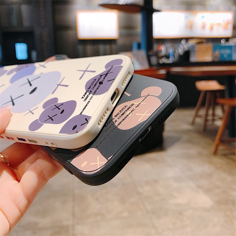 Casing Vivo Case V20 Se Pro V21 Y97 Y95 Y93 Y91 Y93S Y73S Y70S Y19 Y17 Y15 Y12 Y85 Y83 Y72 Y71 Y50 Y30 Y20 Y20S Y20i Y51 2020 India Phone Case Fashion Graffiti Violent Bear Shockproof Silicone Soft Protective Cover-8
