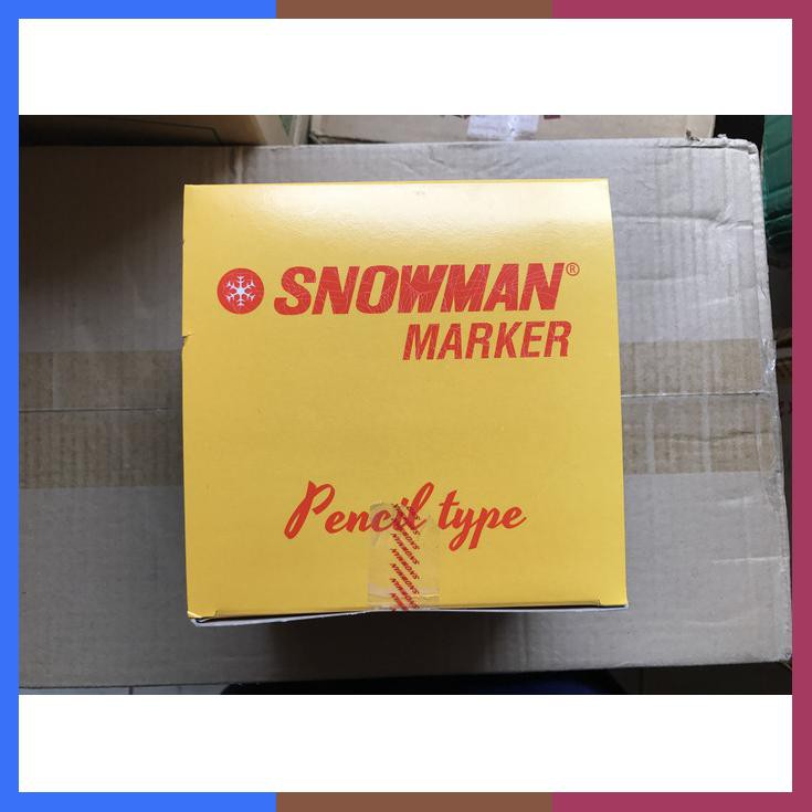 

Spidol Kecil Snowman Marker 12 Warna Sign Pen