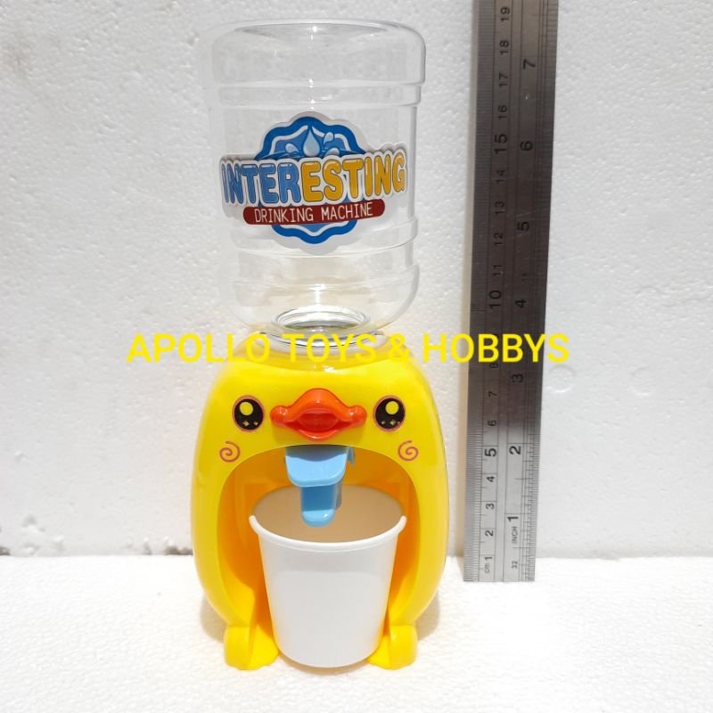 (PROMO) MAINAN ANAK MINI DUCK WATER DISPENSER BISA DIISI AIR BENERAN / MINI DISPENSER ANAK