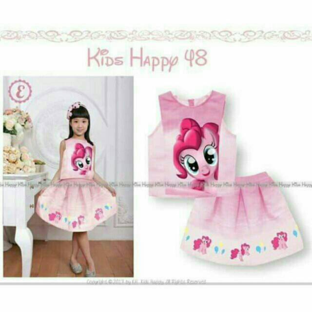 KIDS HAPPY SET ROK LITTLE PONY PINK