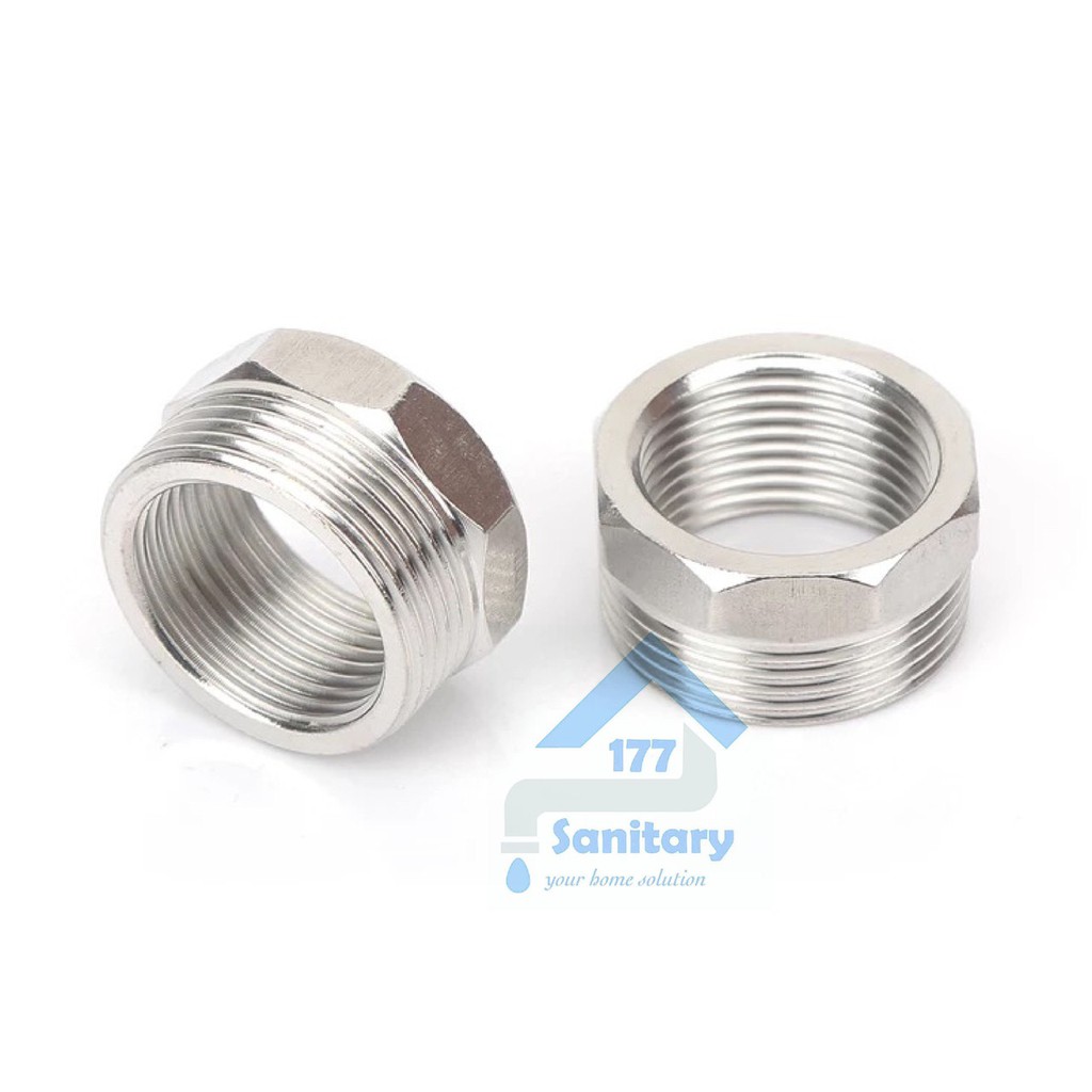 Kran TAMAN Stainless 304 Minimalis 3/4 Inch KT234- Keran air tembok mesin cuci bak mandi stenlis