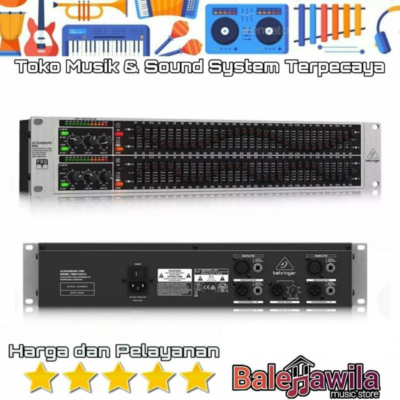 Equalizer Behringer FBQ 3102 HD FBQ3102HD FBQ3102 HD ORIGINAL