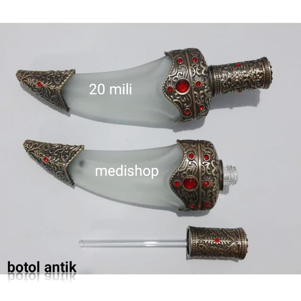 Botol Parfum antik Arab 20 ml Botol Import Antik Botol Parfum Pedang Unik Botol Oles kaca