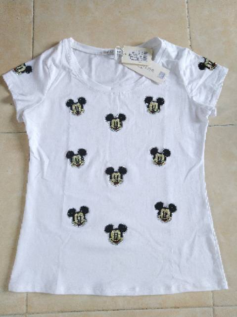 Kaos import Premium Kamaya import motif Miki Mouse Bahan adem.campur motif harga grosir.