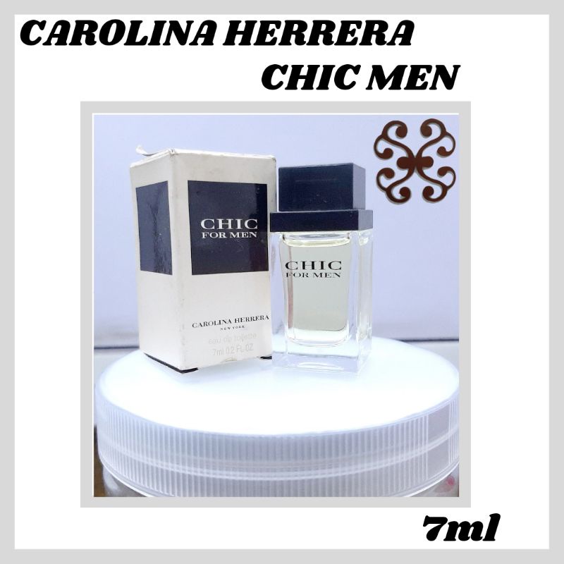 Parfum miniatur carolina herrera CHIC for men 7ml original 100%
