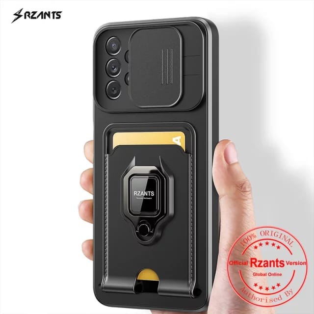 RZANTS SAMSUNG S22 PLUS S22 ULTRA SOFT CASE STANDING SLIDE CAMERA BISON - S22 PLUS, Hitam