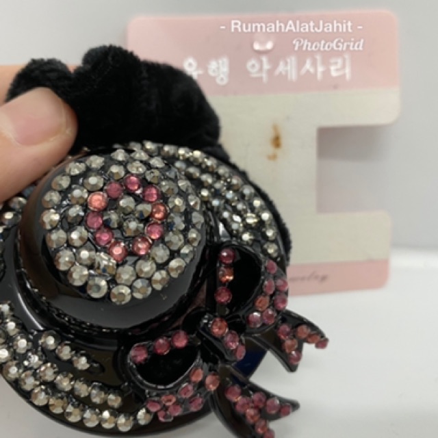 Ikat rambut / hairband Korea model 0723 0D motif topi 6 pilihan warna