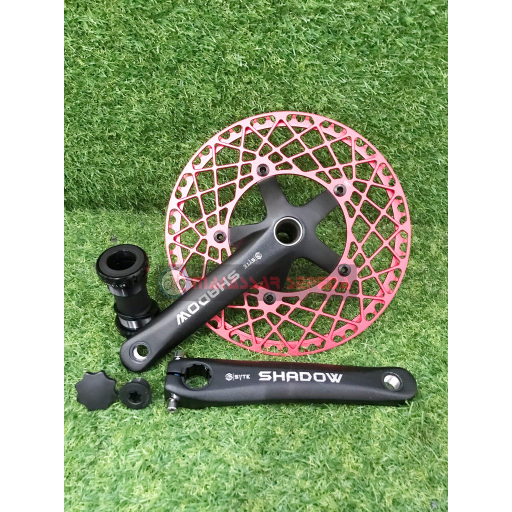 CRANKSET SEPEDA HOLLOWTECH SYTE SHADOW 56T