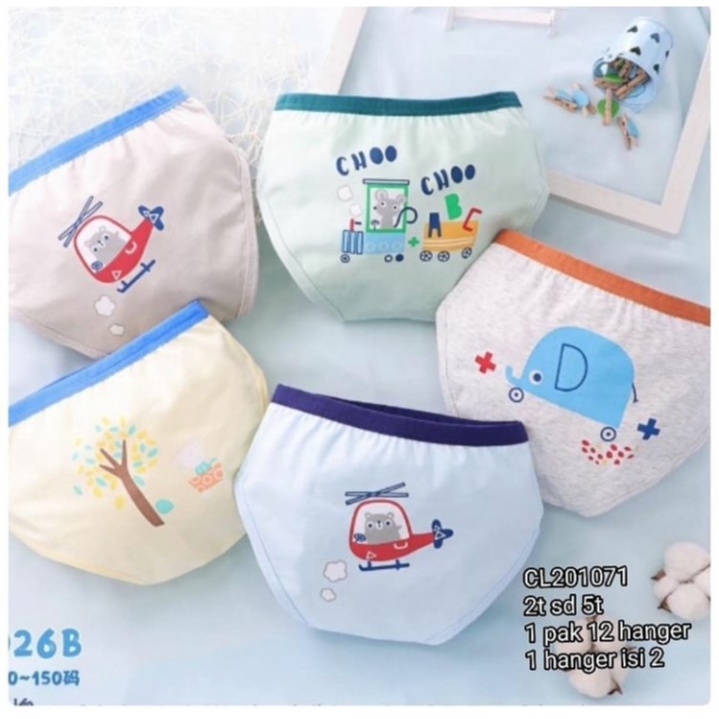 Catell Love CD Anak Laki - Laki 2 - 5 Tahun Celana Dalam Segitiga Isi 2 Pcs