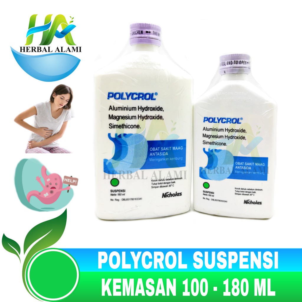 Polycrol Suspensi Cair - Obat Sakit Maag &amp; Asam Lambung