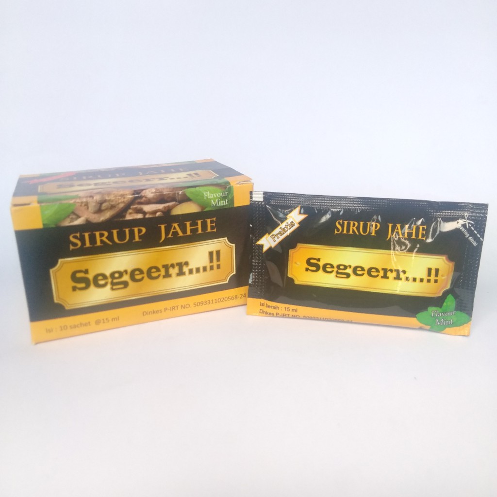 Sirup Jahe Seger Flavor Mint Wisnu Wijaya Isi 10 Sachet