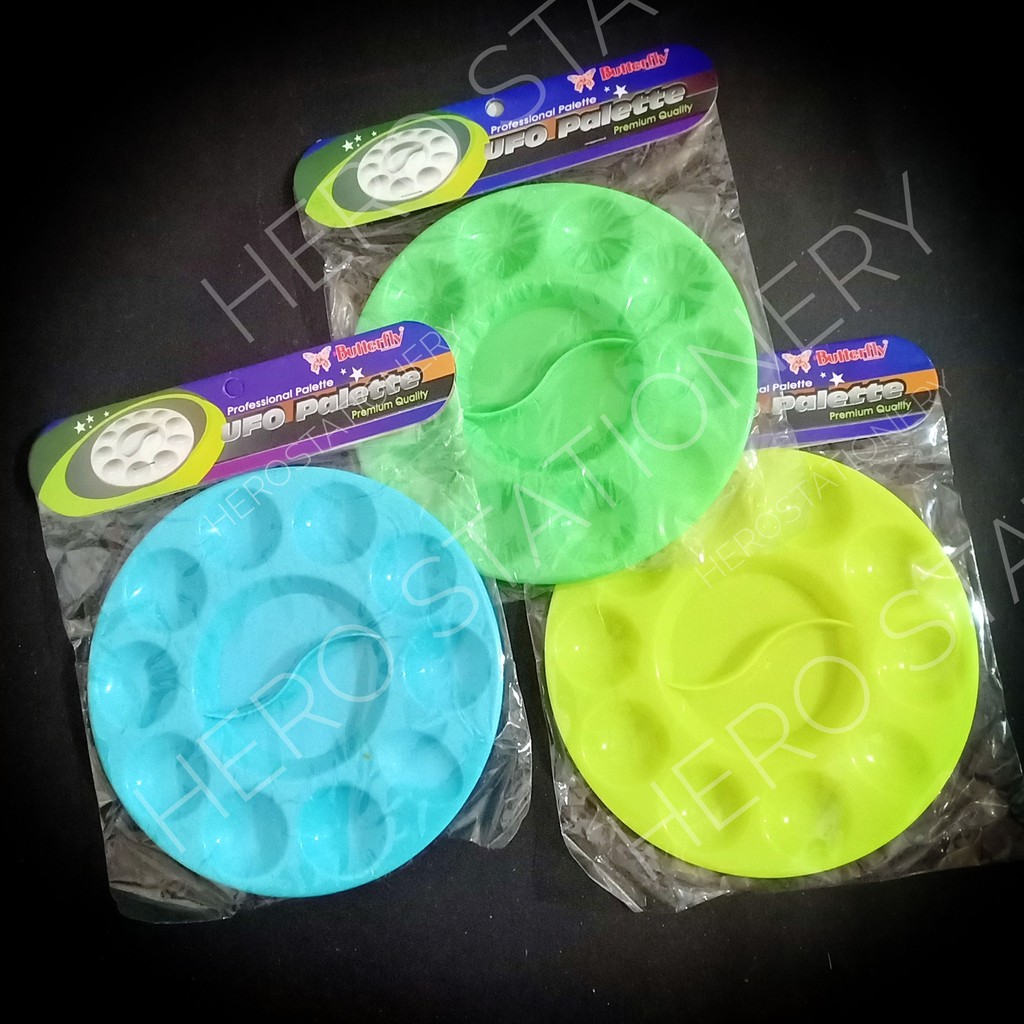 

Pallete palet cat seni lukis butterfly lingkaran 17 cm