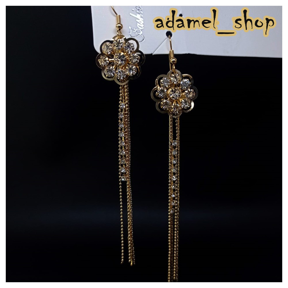 ANTING RUMBAI PANJANG/ANTING GANTUNG/ANTING JUNTAI/AKSESORIS ANTING WANITA