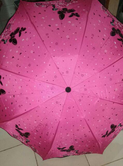 Payung Lipat 4 Fancy Karakter Motif Kupu Merk Osaka - Osk-360