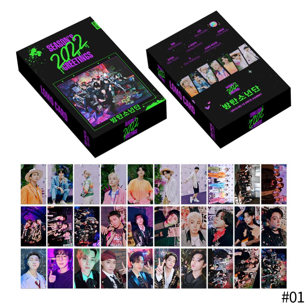 Timekey 30pcs / set Kartu Lomo Foto Polaroid Kpop BTS Bangtan Boys Blackpink L4Y3 Untuk Koleksi