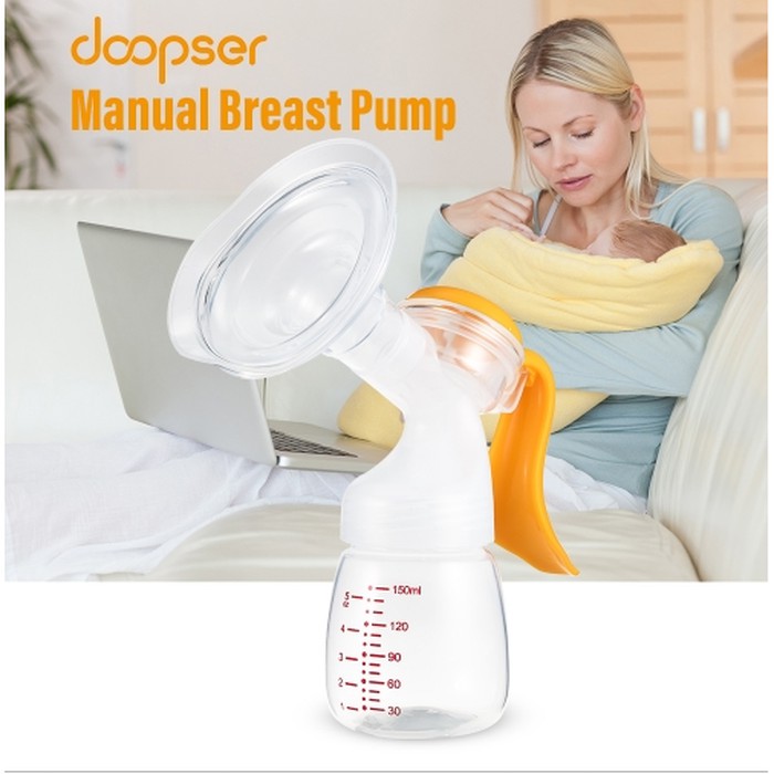 PD01 Paket DOOPSER Manual Breast Pump Pompa Asi + kantong asi Doopser 120ml