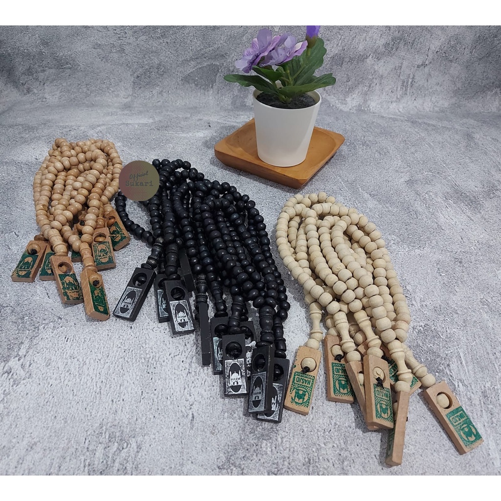 Tasbih Kayu 33 Butir/Oleh oleh Haji