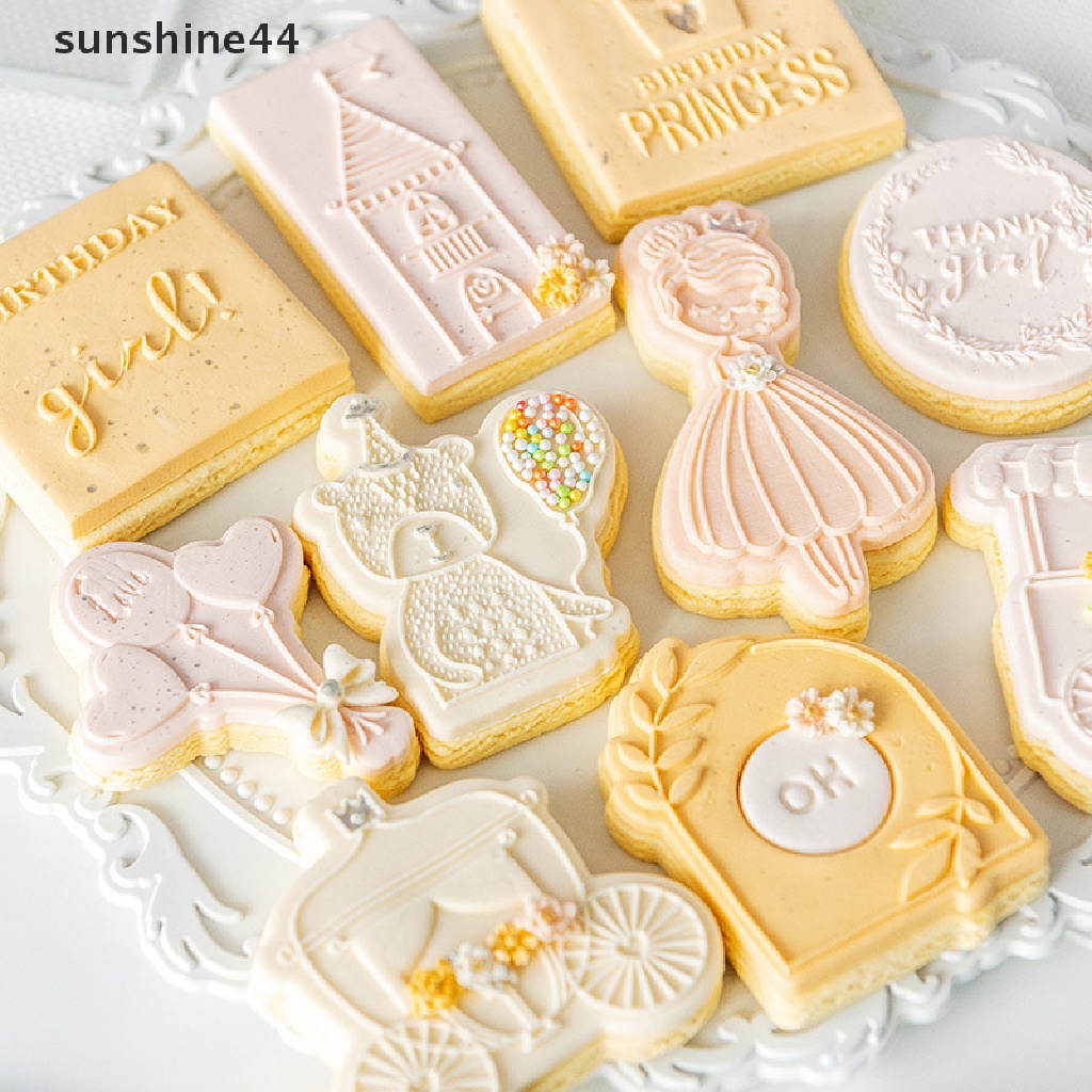 Sunshine Cetakan Emboss Fondant Kue Bentuk Bayi Bahan Akrilik